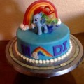 Rainbow Dash Birthday Cake