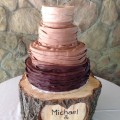 Chocolate Ruffle Wedding Cake